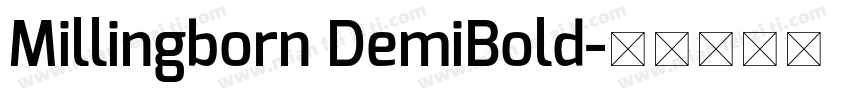 Millingborn DemiBold字体转换